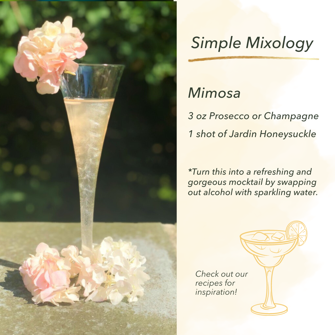 Honeysuckle Infused Sugar Free Mixers for Cocktails & Mocktails