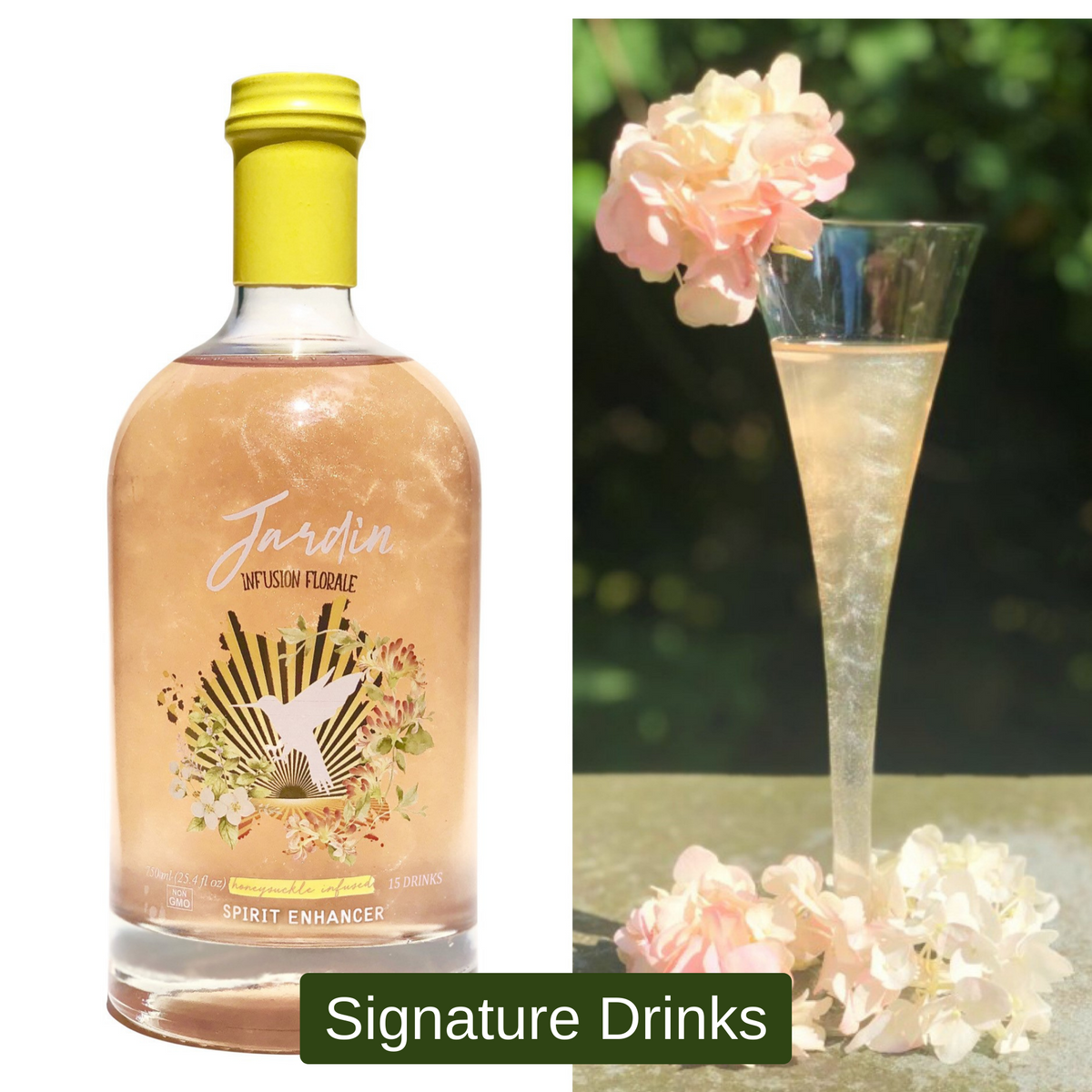 Honeysuckle Infused Sugar Free Mixers for Cocktails & Mocktails – Jardin  Infusion Florale