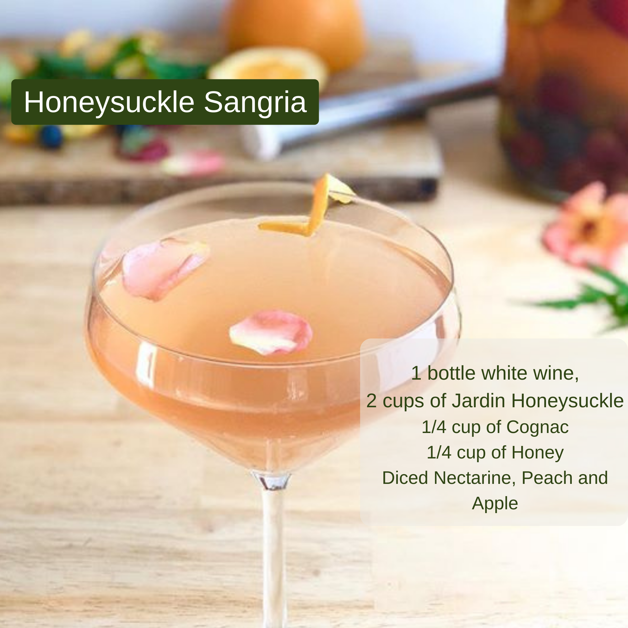 Honeysuckle Cocktail Mixer & Mocktail Base – JardinInfusions Honeysuckle Cocktail Mixer & Mocktail Base – JardinInfusions